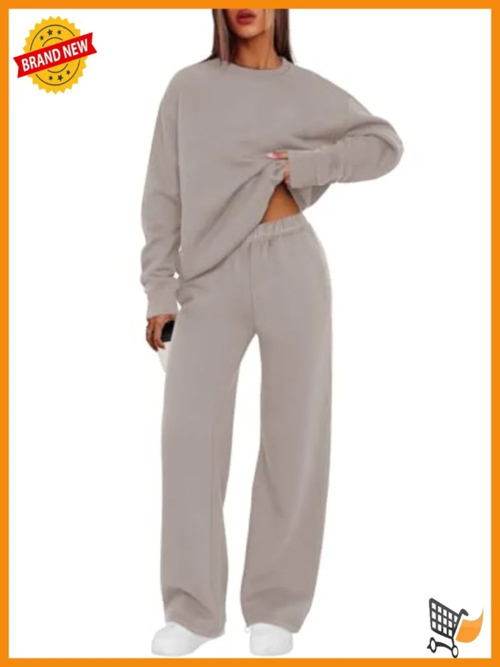 Women's 2 Piece Sweatshirt and Jogger Set Casual Lounge Outfit